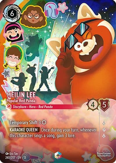 Meilin Lee Popular Red Panda Enchanted Attack of the Vine! Lorcana card