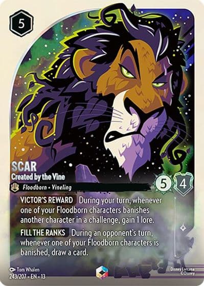 Scar Created by the Vine Enchanted Attack of the Vine! Lorcana card
