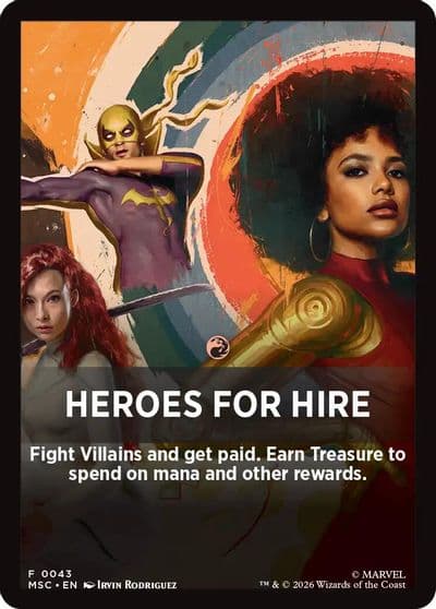 Heroes For Hire Theme Card Commander: Marvel Super Heroes Magic card
