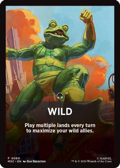 Wild Theme Card Commander: Marvel Super Heroes Magic card