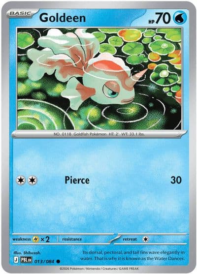 Goldeen ME05: Pitch Black Pokemon card