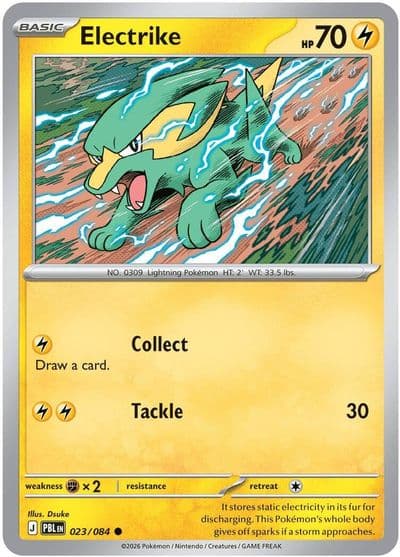 Electrike ME05: Pitch Black Pokemon card