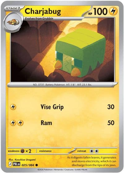 Charjabug ME05: Pitch Black Pokemon card