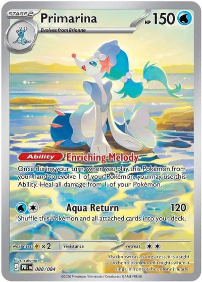 Primarina ME05: Pitch Black Pokemon card