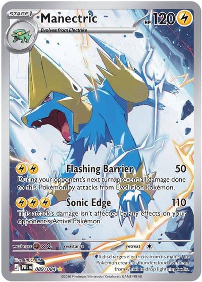 Manectric ME05: Pitch Black Pokemon card