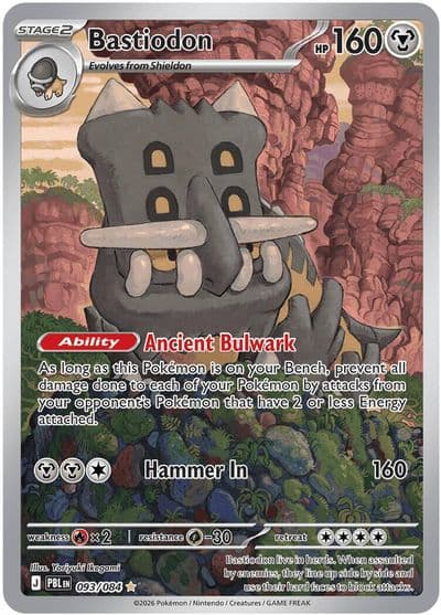 Bastiodon ME05: Pitch Black Pokemon card