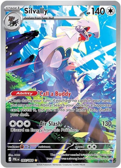 Silvally ME05: Pitch Black Pokemon card