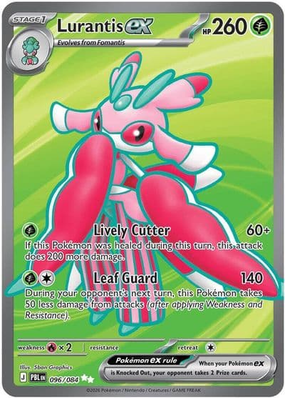 Lurantis ex ME05: Pitch Black Pokemon card