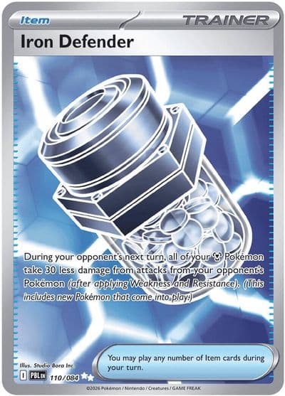 Iron Defender ME05: Pitch Black Pokemon card