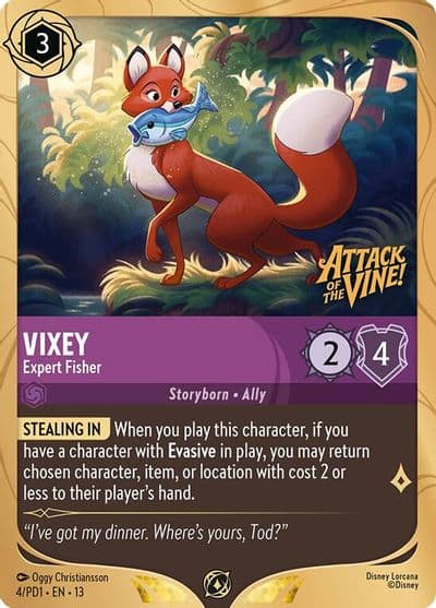 Vixey Expert Fisher Disney Lorcana Promo Cards Lorcana card