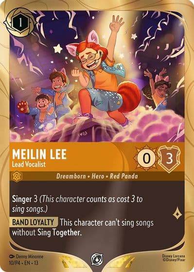 Meilin Lee Lead Vocalist Disney Lorcana Promo Cards Lorcana card