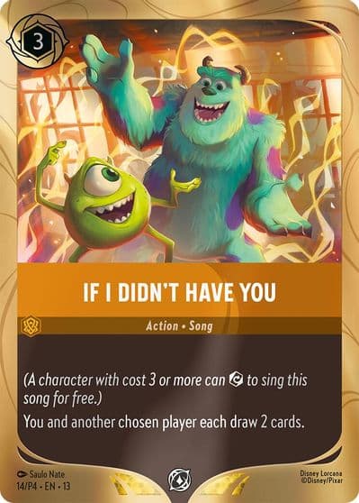 If I Didnt Have You Disney Lorcana Promo Cards Lorcana card