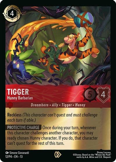Tigger Hunny Barbarian Disney Lorcana Promo Cards Lorcana card