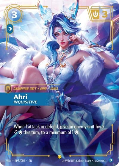 Ahri Inquisitive Vendetta Riftbound card