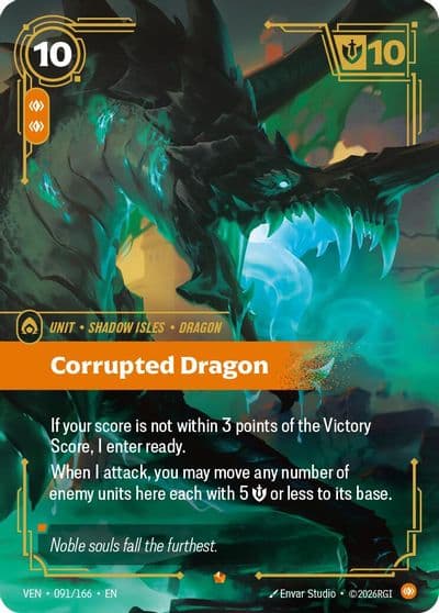 Corrupted Dragon Vendetta Riftbound card
