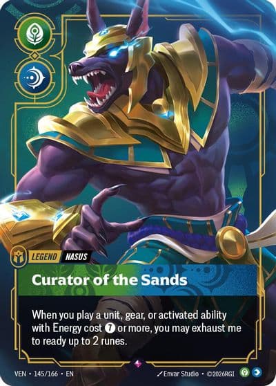 Nasus Curator of the Sands Vendetta Riftbound card