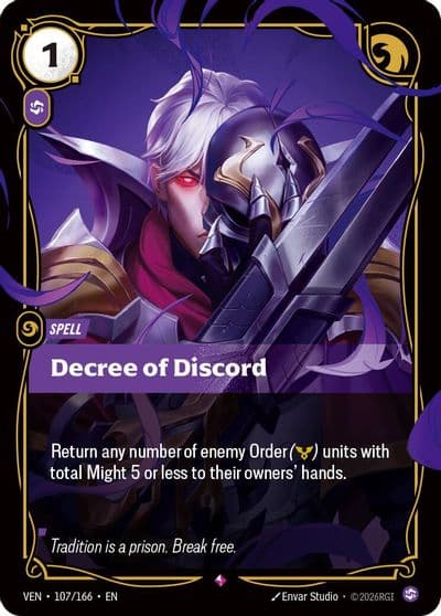 Decree of Discord Vendetta Riftbound card