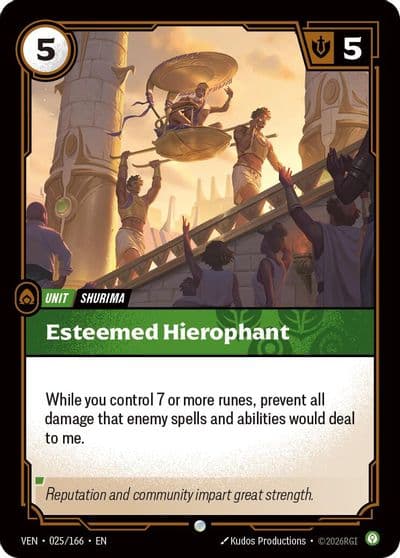 Esteemed Hierophant Vendetta Riftbound card