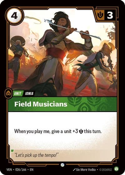 Field Musicians Vendetta Riftbound card
