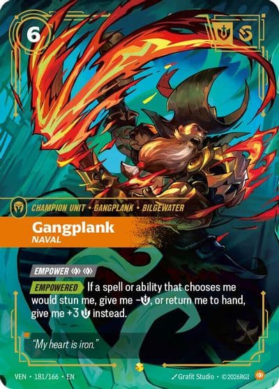 Gangplank Naval Overnumbered Vendetta Riftbound card