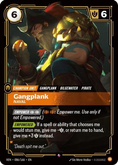 Gangplank Naval Vendetta Riftbound card