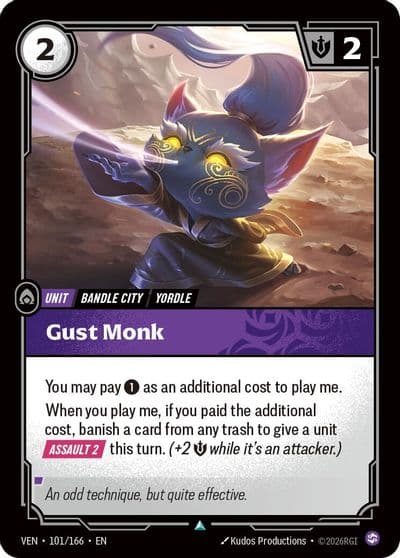 Gust Monk Vendetta Riftbound card
