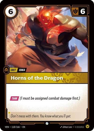 Horns of the Dragon Vendetta Riftbound card