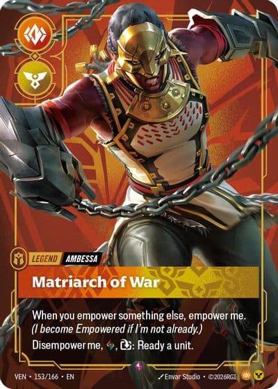 Ambessa Matriarch of War Vendetta Riftbound card