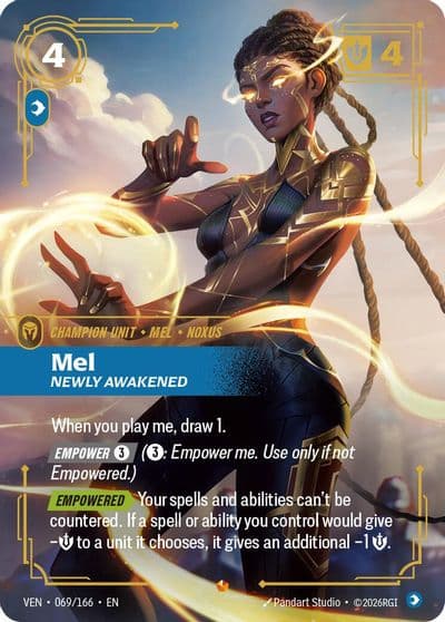 Mel Newly Awakened Vendetta Riftbound card