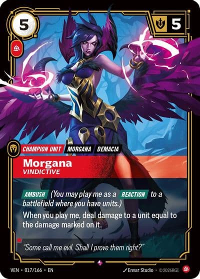 Morgana Vindictive Vendetta Riftbound card