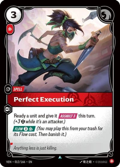 Perfect Execution Vendetta Riftbound card