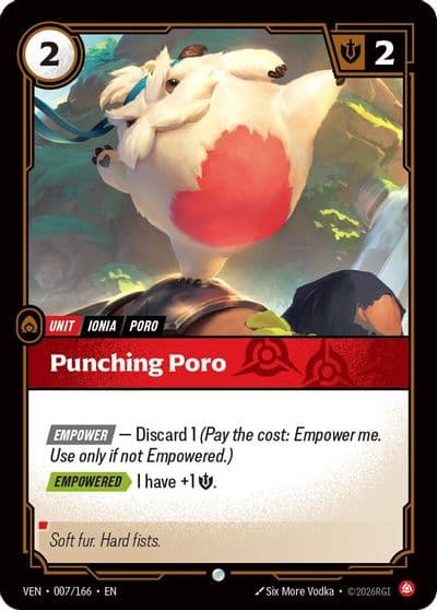 Punching Poro Vendetta Riftbound card