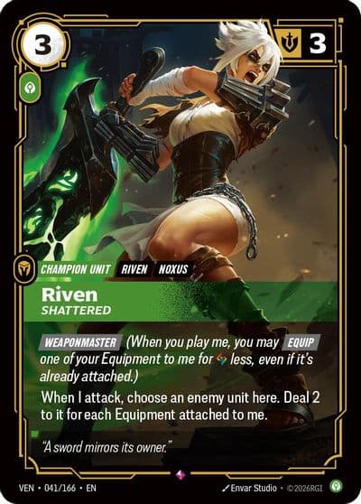 Riven Shattered Vendetta Riftbound card