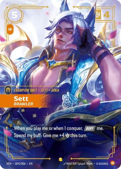 Sett Brawler Vendetta Riftbound card