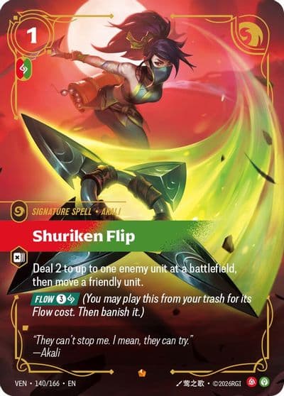 Shuriken Flip Vendetta Riftbound card
