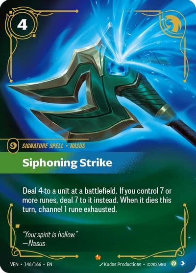 Siphoning Strike Vendetta Riftbound card