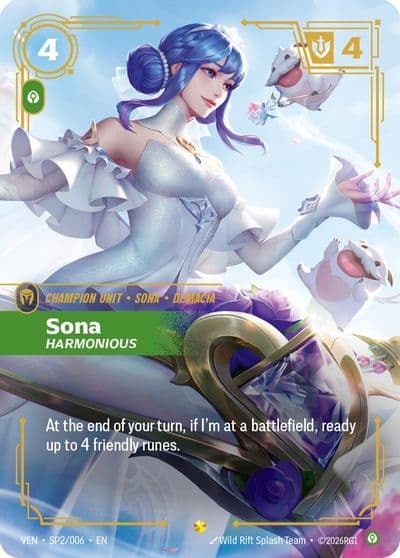 Sona Harmonious Vendetta Riftbound card