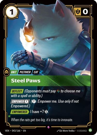 Steel Paws Vendetta Riftbound card