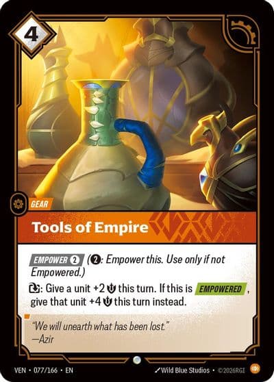 Tools of Empire Vendetta Riftbound card