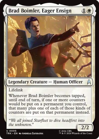 Brad Boimler Eager Ensign Star Trek Magic card