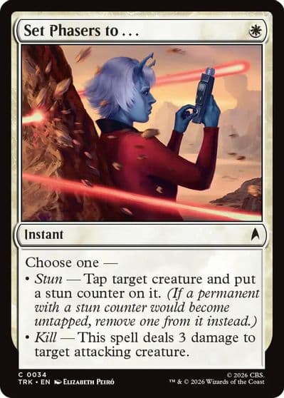 Set Phasers to Star Trek Magic card