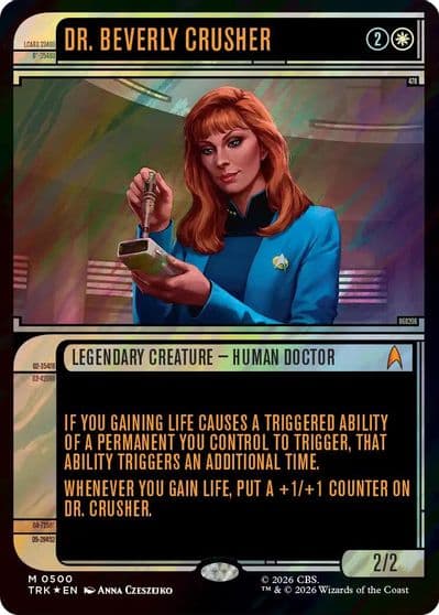 Dr Beverly Crusher Showcase Surge Foil Star Trek Magic card