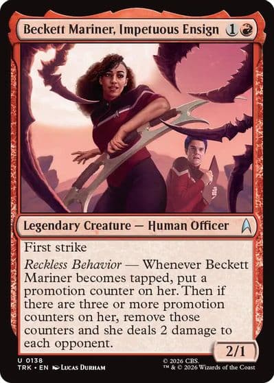 Beckett Mariner Impetuous Ensign Star Trek Magic card
