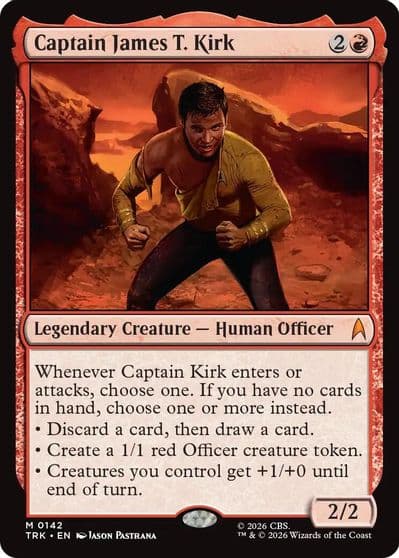 Captain James T Kirk Star Trek Magic card
