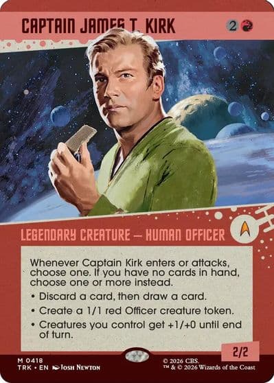 Captain James T Kirk Showcase Star Trek Magic card
