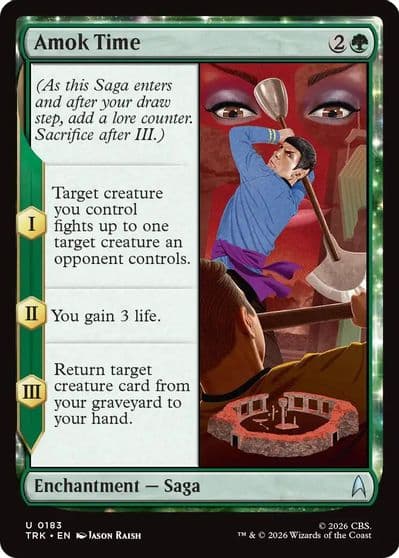 Amok Time Star Trek Magic card