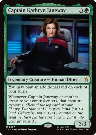 Captain Kathryn Janeway Star Trek Magic card