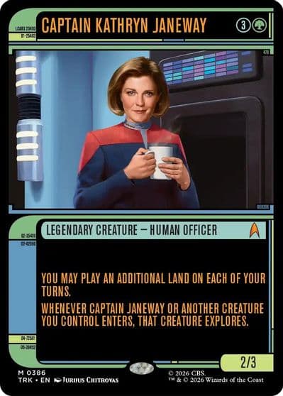 Captain Kathryn Janeway Showcase Star Trek Magic card