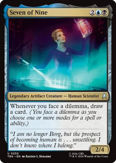 Seven of Nine Star Trek Magic card