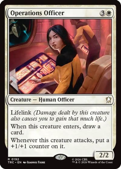 Operations Officer Commander: Star Trek Magic card